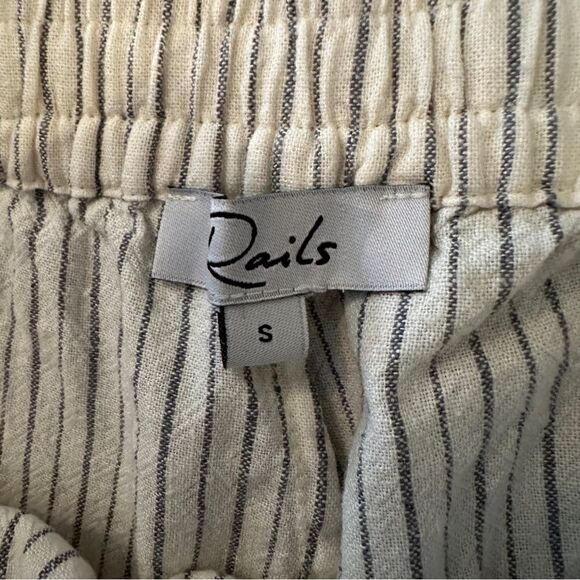 Rails Linden Drawstring Pants in Striped Linen Blend - Picture 4 of 6